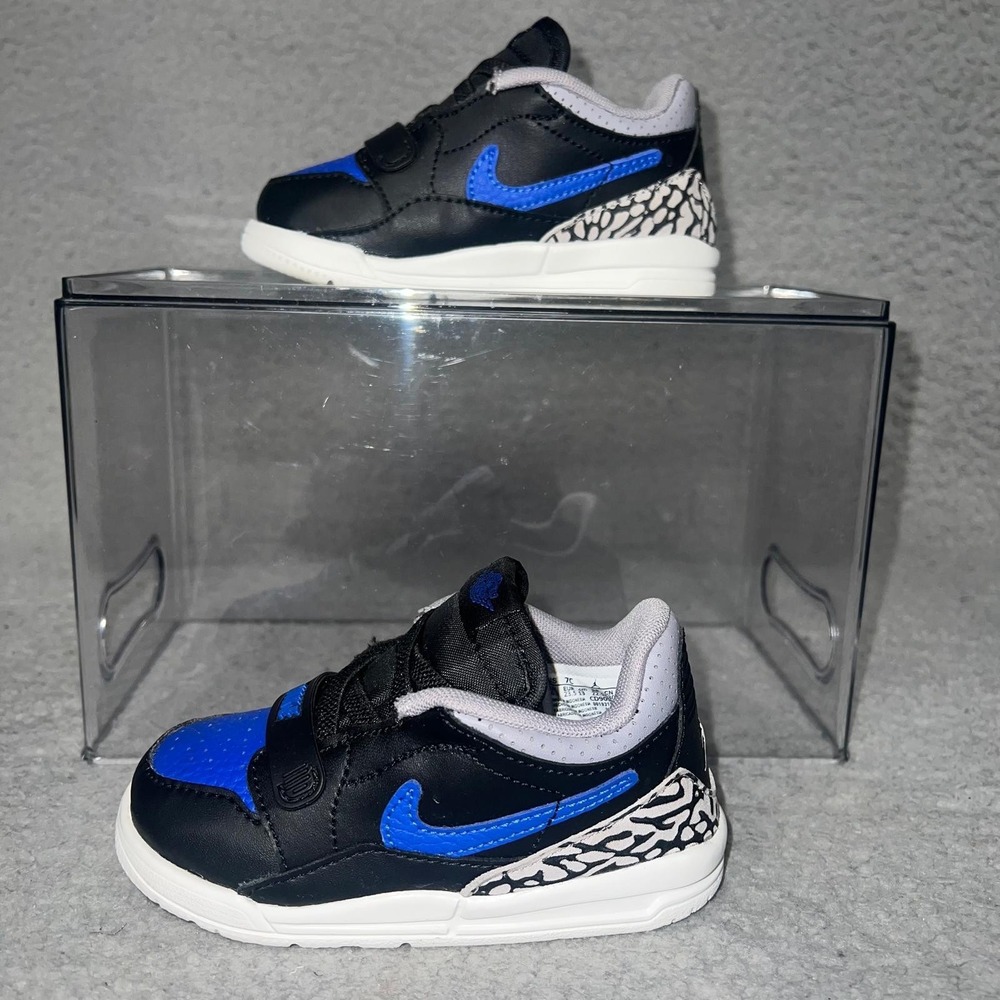 Nike Air Jordan Legacy‎ 312 Low Sneakers Toddler 7C Black Game Royal CD9056-041